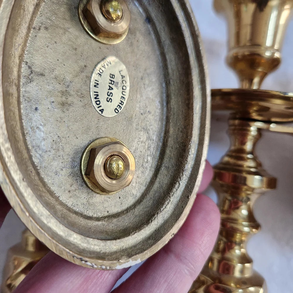 Brass Wall Candle Sconces
